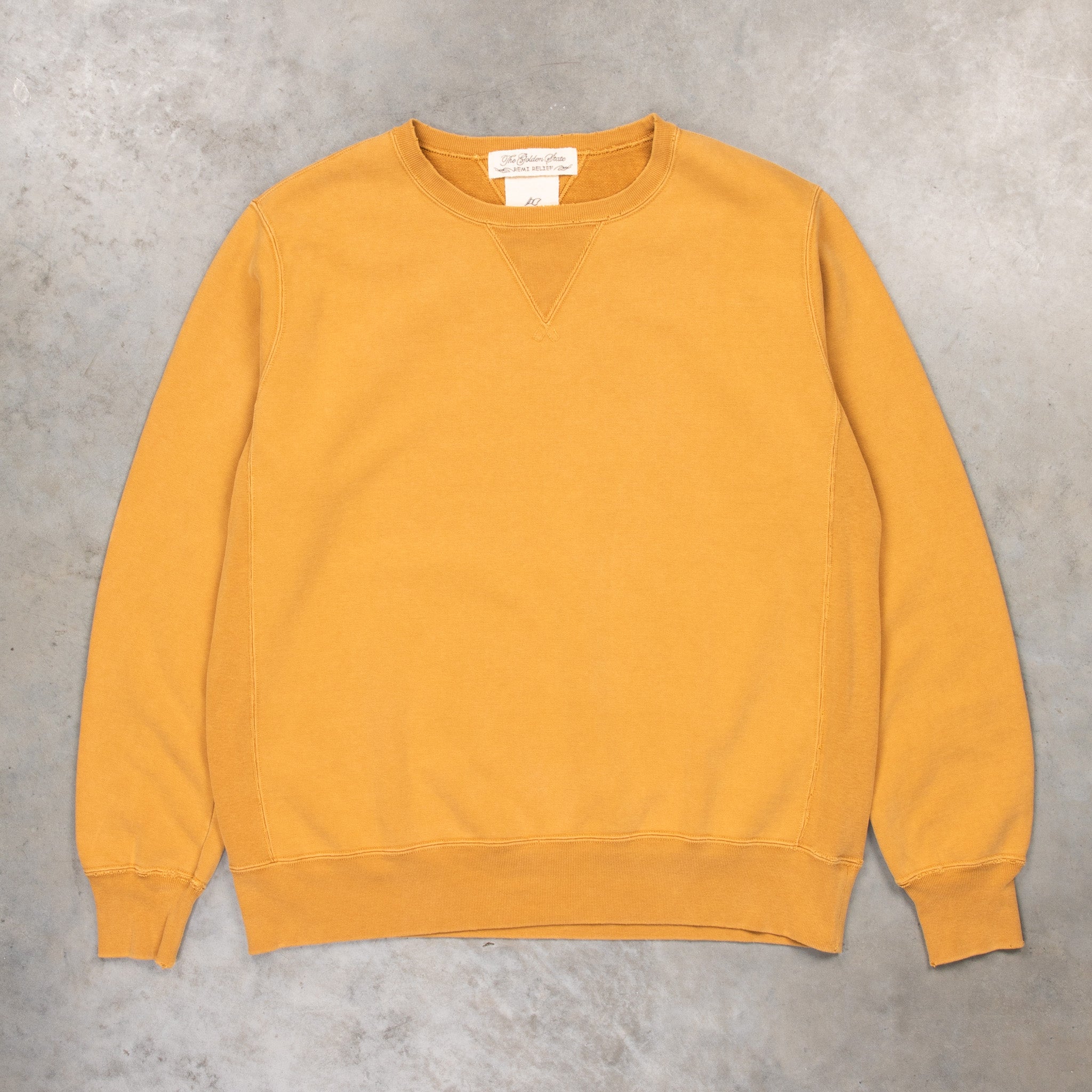 Remi Relief Special Finish Sweat Crew Neck Golden Brown