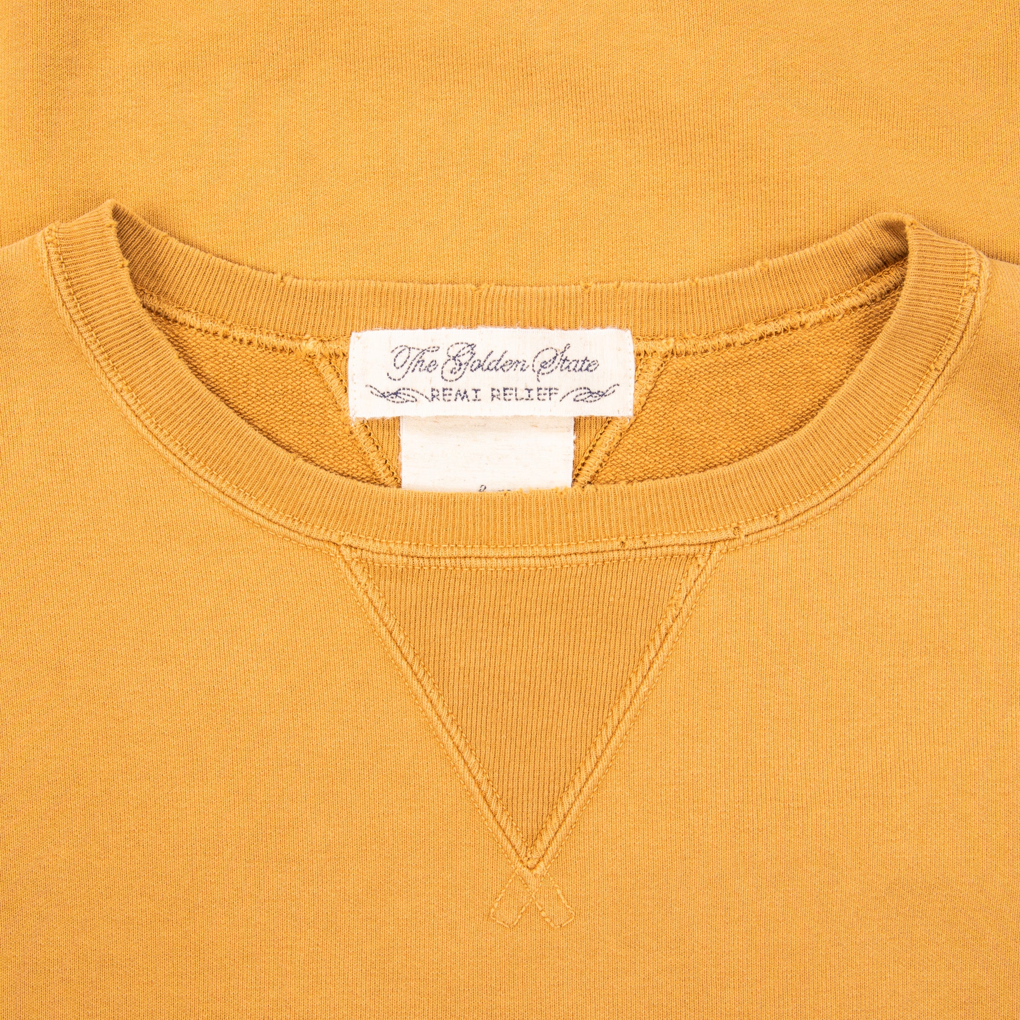 Remi Relief Special Finish Sweat Crew Neck Golden Brown