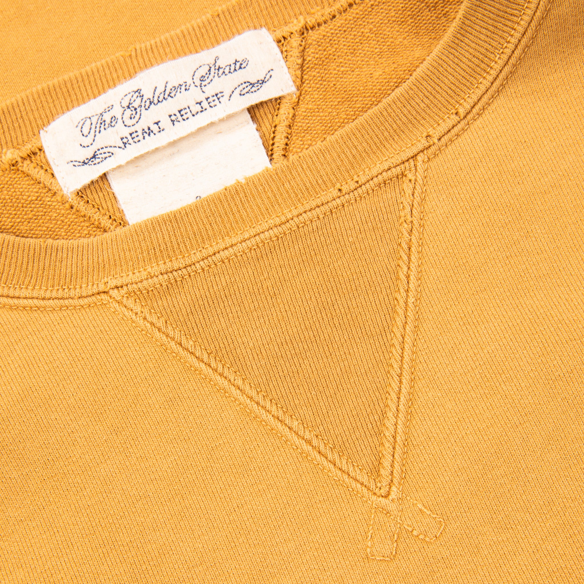 Remi Relief Special Finish Sweat Crew Neck Golden Brown