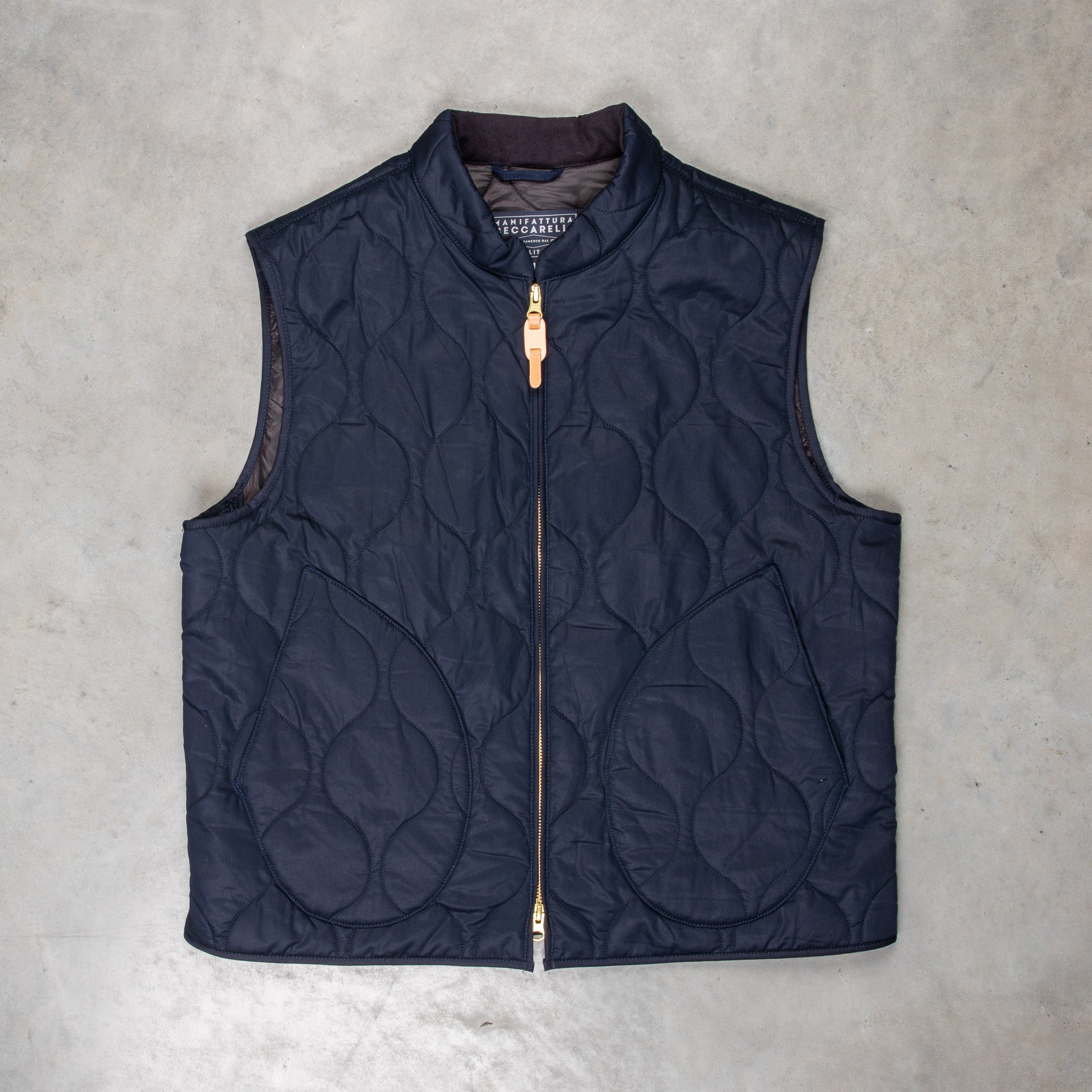 Manifattura Ceccarelli Quilted Vest Navy
