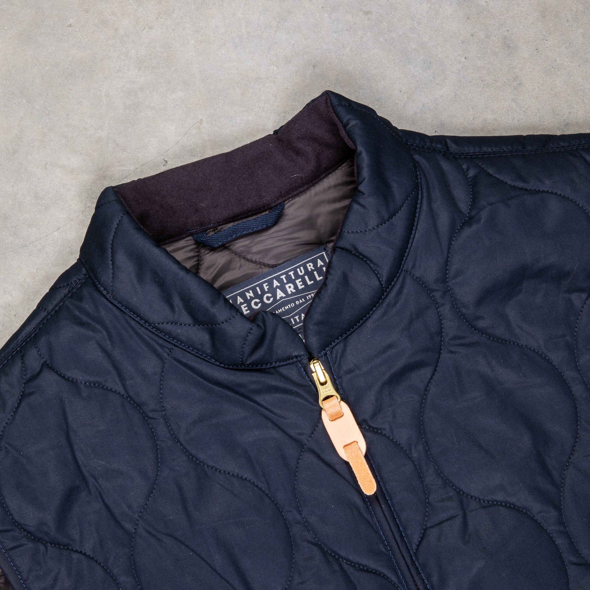 Manifattura Ceccarelli Quilted Vest Navy
