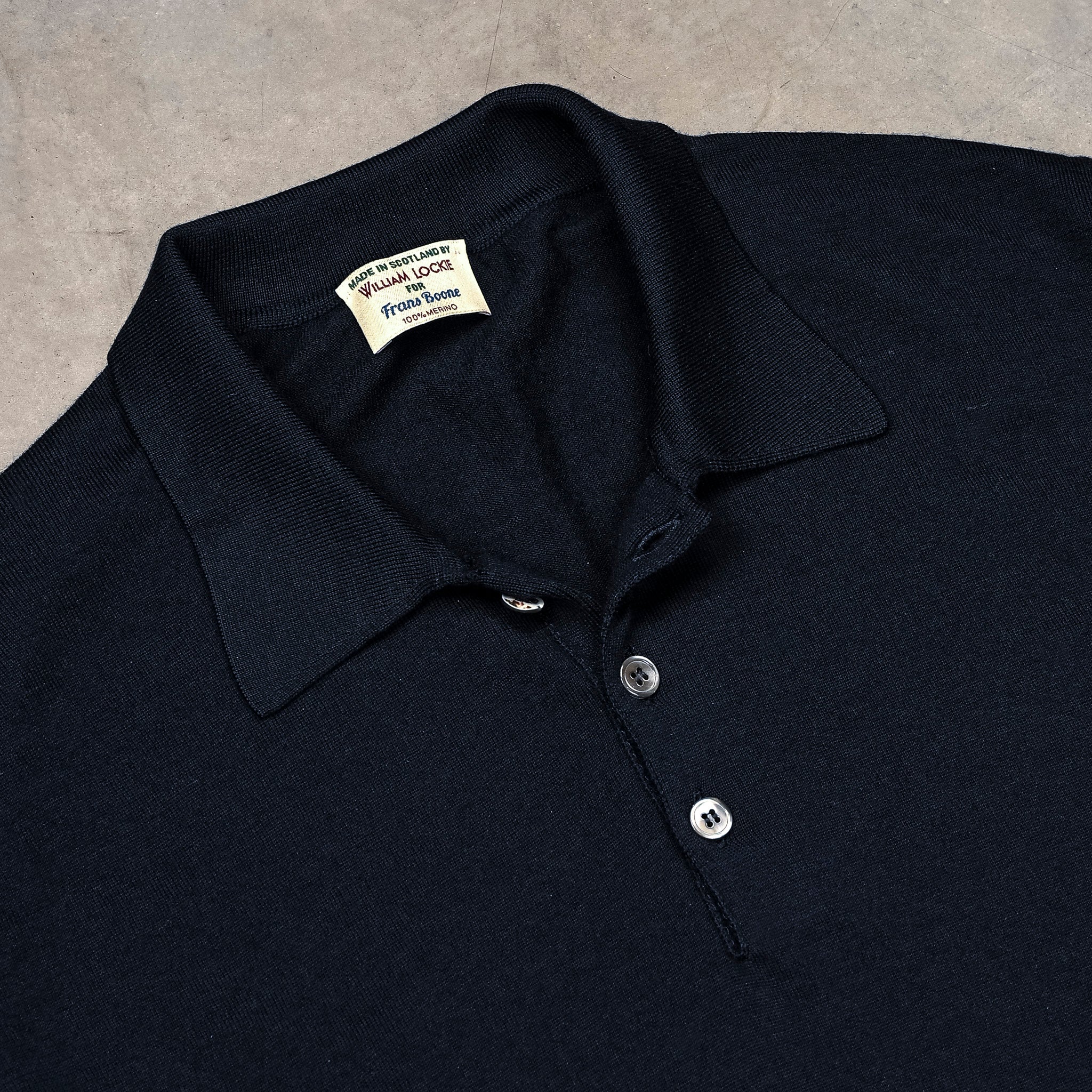 William Lockie x Frans Boone 30G Loro Piana 170's Wish Polo Nero Navy
