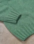 Drumohr Cashmere Tre Fili Girocollo Verde Salvia