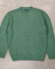 Drumohr Cashmere Tre Fili Girocollo Verde Salvia