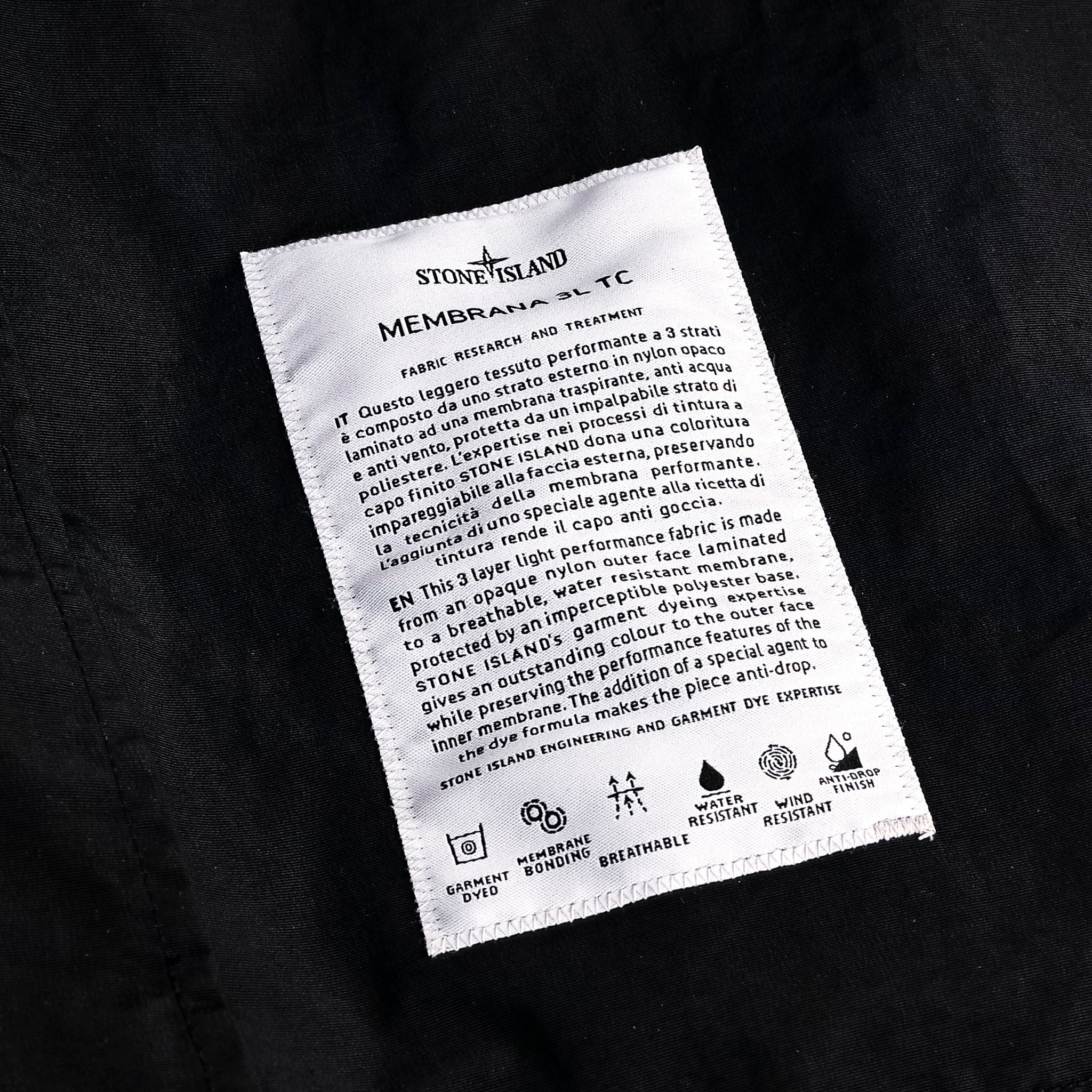 Stone Island Membrana 3L TC Parka Black