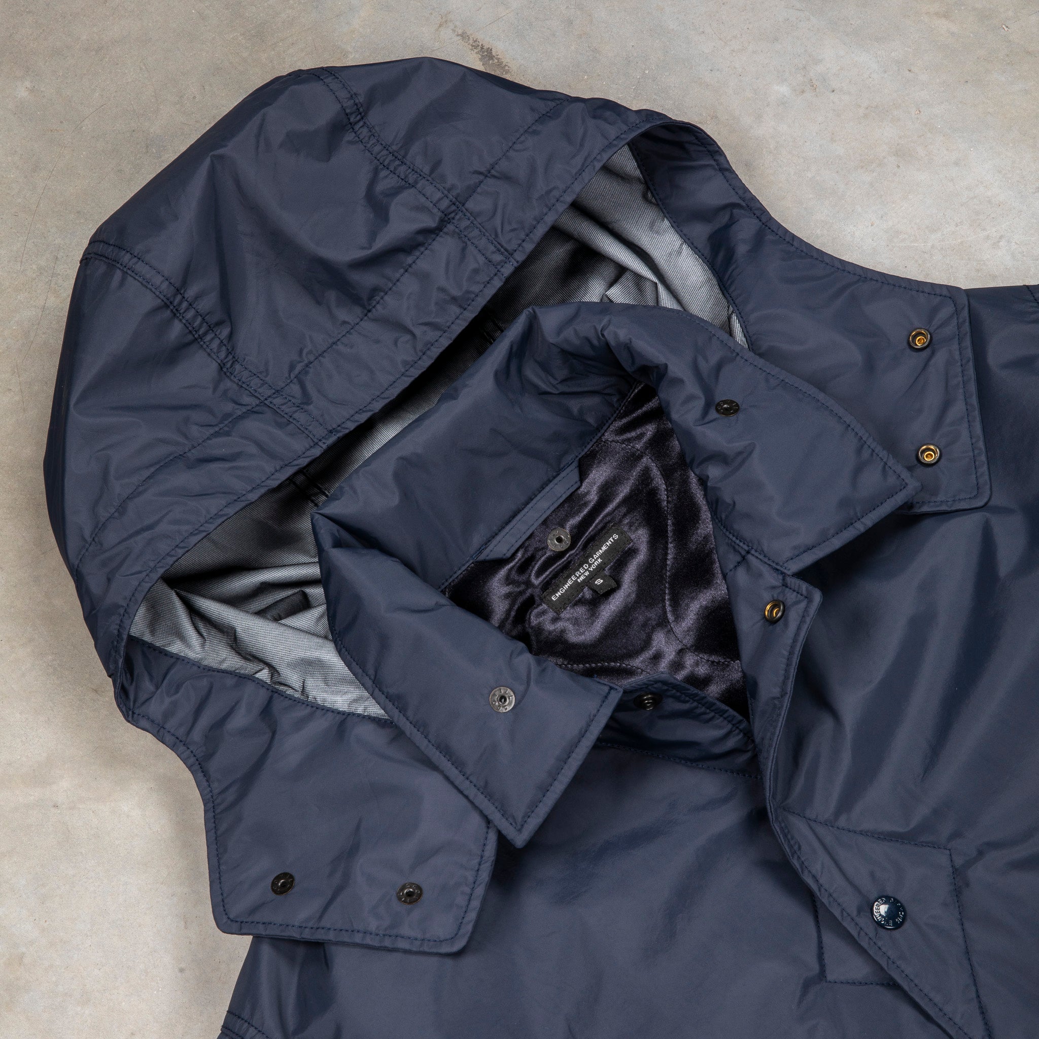 Engineered Garments Wind Breaker 3L Nylon Navy – Frans Boone Store