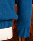 William Lockie x Frans Boone Baby Lambswool 4-Button Mock Neck Skipper
