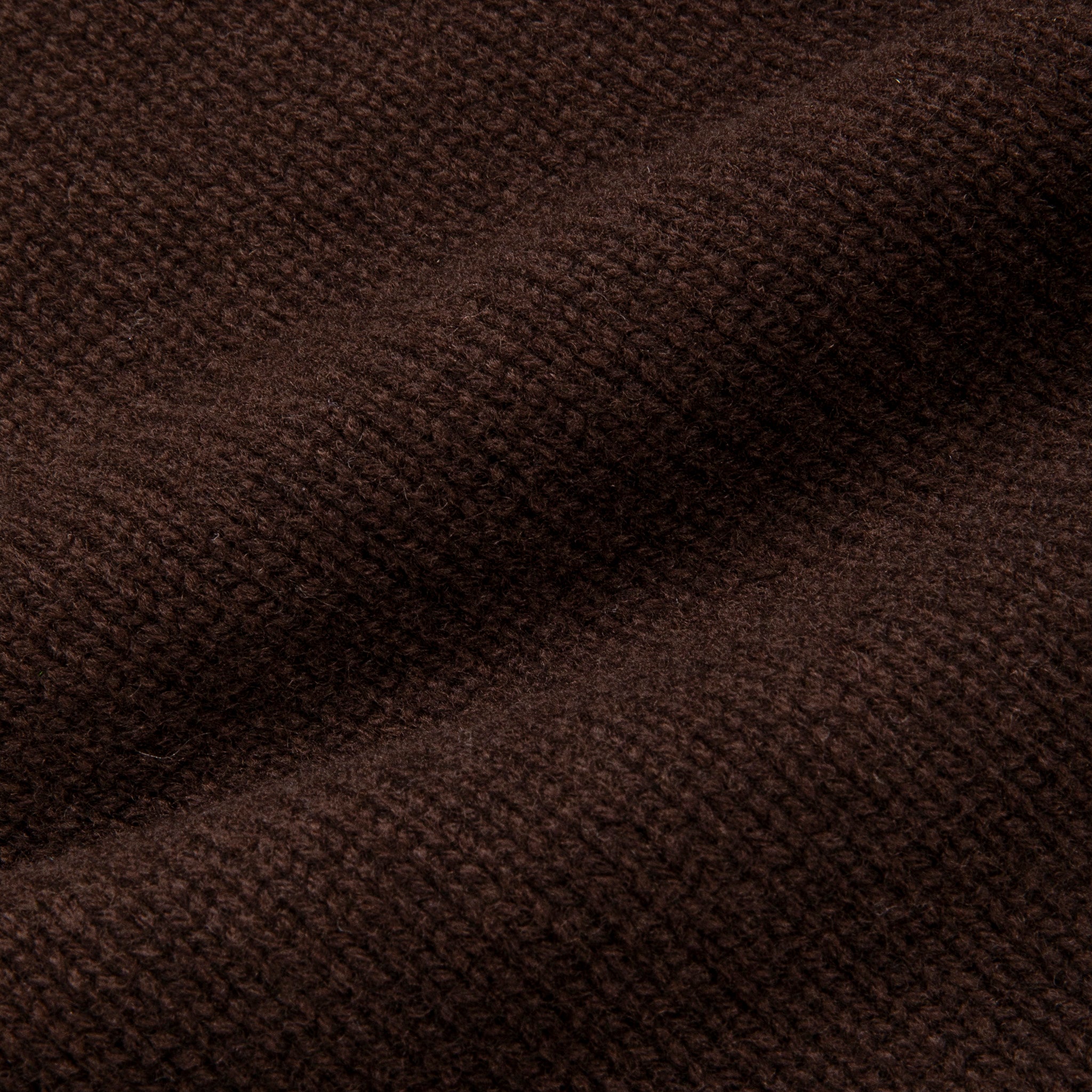 William Lockie x Frans Boone Baby Lambswool 4-Button Mock Neck Caffe