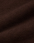 William Lockie x Frans Boone Baby Lambswool 4-Button Mock Neck Caffe