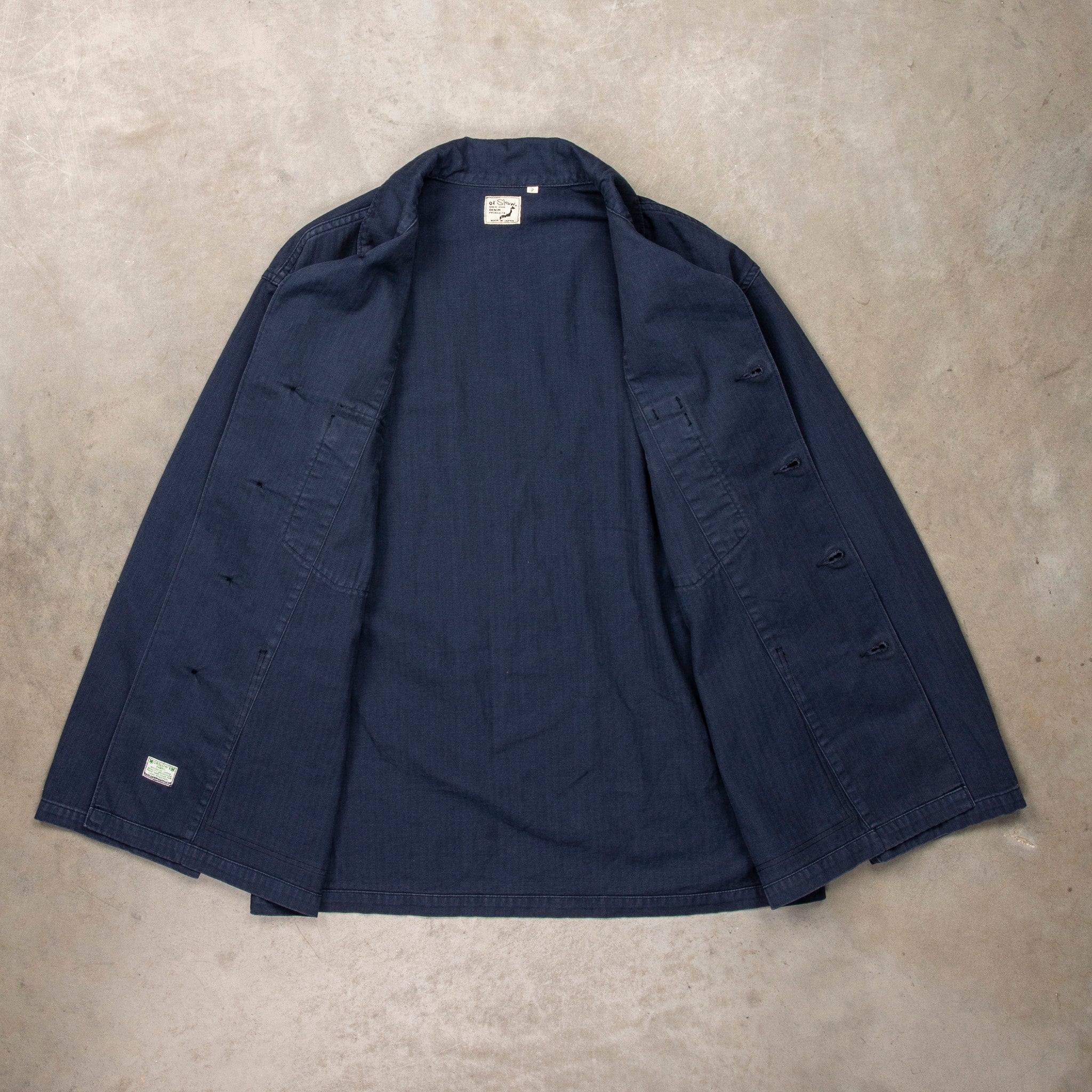 ジャケット・アウター orSlow US Navy Soutien Collar Coat L orSlow US Navy Soutien Collar Coat L