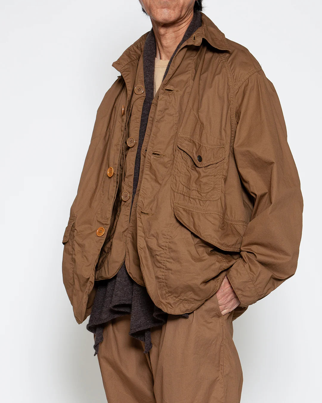 The Corona Utility CJ001 Game Jacket Cotton Light Twill Khaki