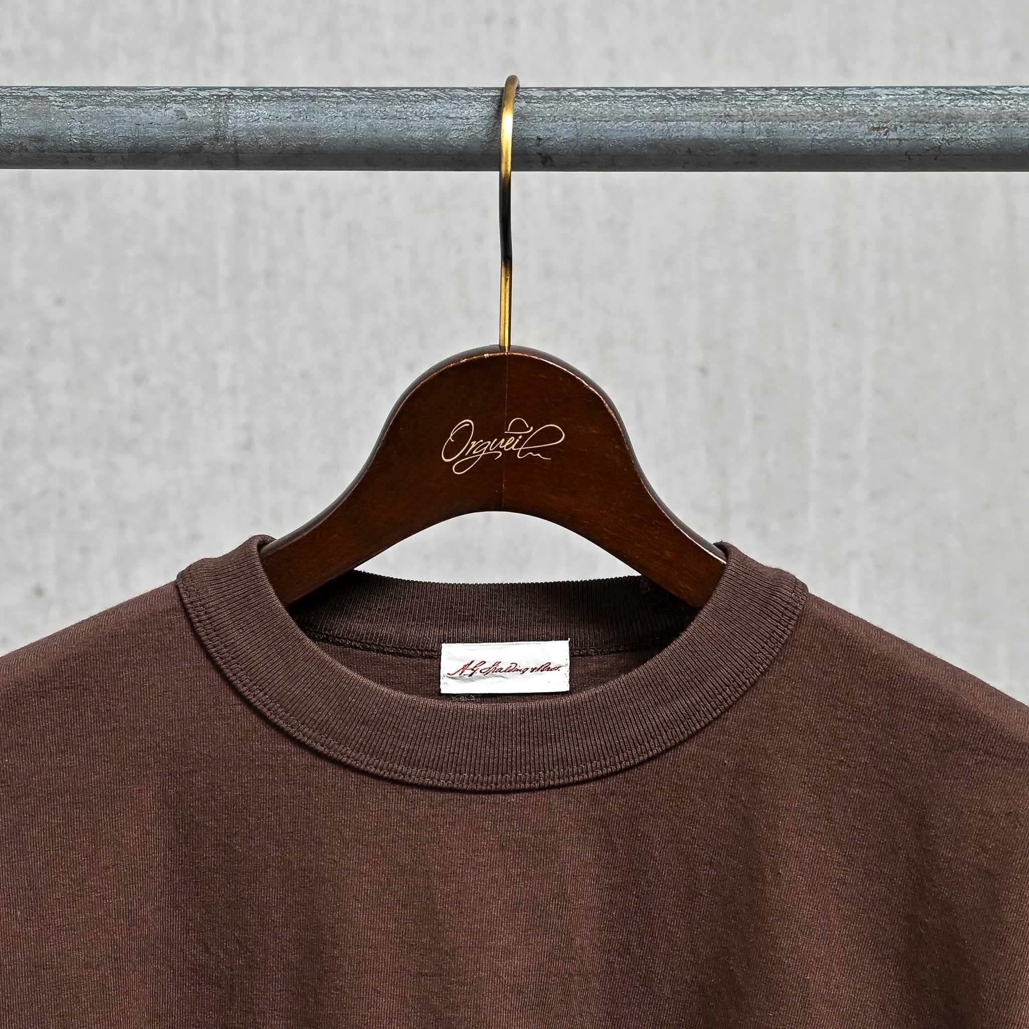 A.G. Spalding &amp; Bros 8 Oz Pocket Tee Overdyed Brown