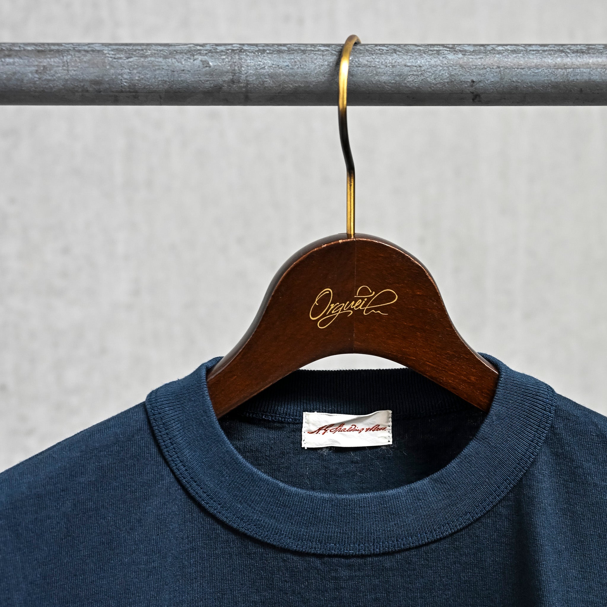 A.G. Spalding &amp; Bros 8 Oz Pocket Tee Overdyed Navy