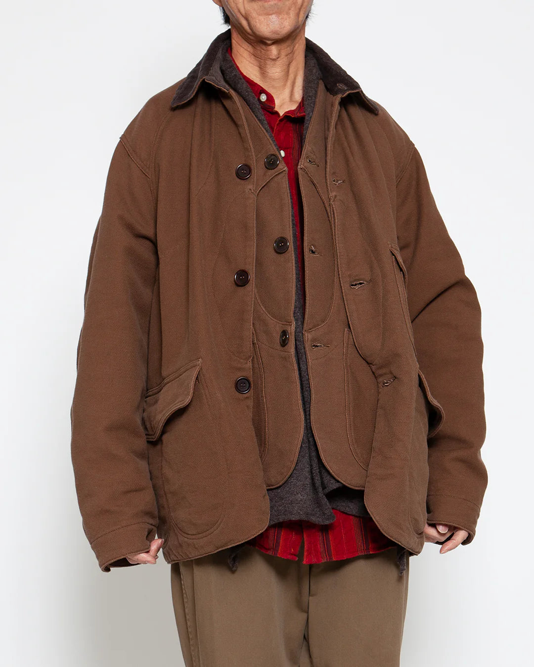 The Corona Utility CJ001 Game Jacket Hunting Dobby Cloth Brown