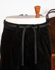 Cohérence Alain 10-Wale Corduroy Trousers Black