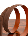Alden Brown Suede Belt 35mm