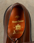Alden X Frans Boone Plain Toe Blucher Dark Brown Calf Leather