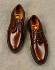 Alden X Frans Boone Plain Toe Blucher Dark Brown Calf Leather