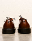 Alden X Frans Boone Plain Toe Blucher Dark Brown Calf Leather
