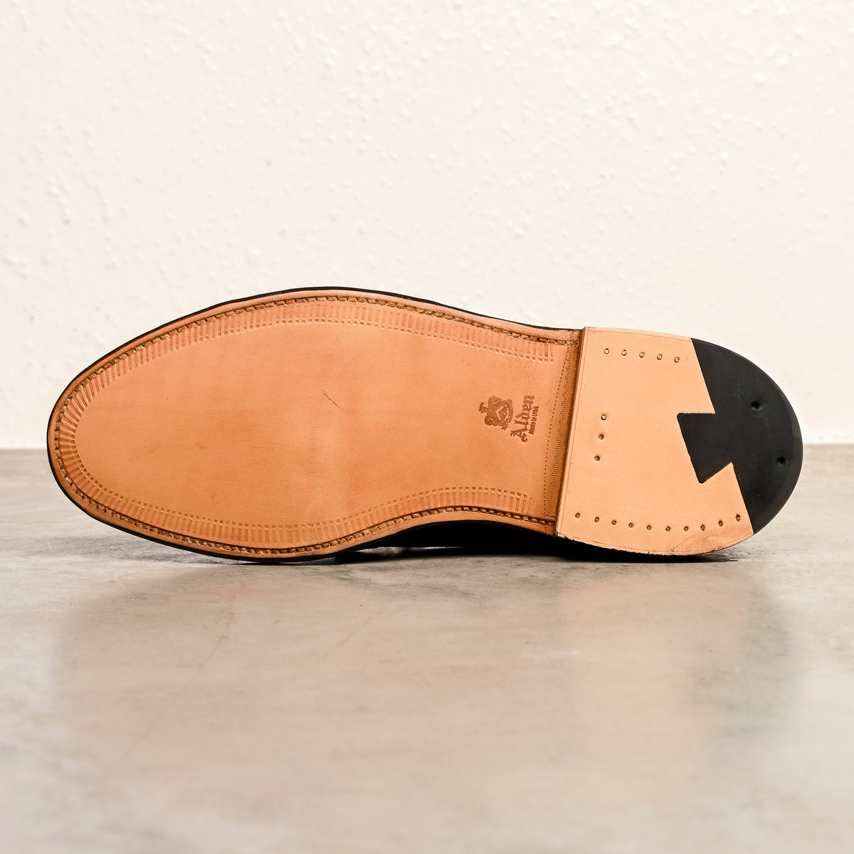 Alden X Frans Boone Plain Toe Blucher Dark Brown Calf Leather