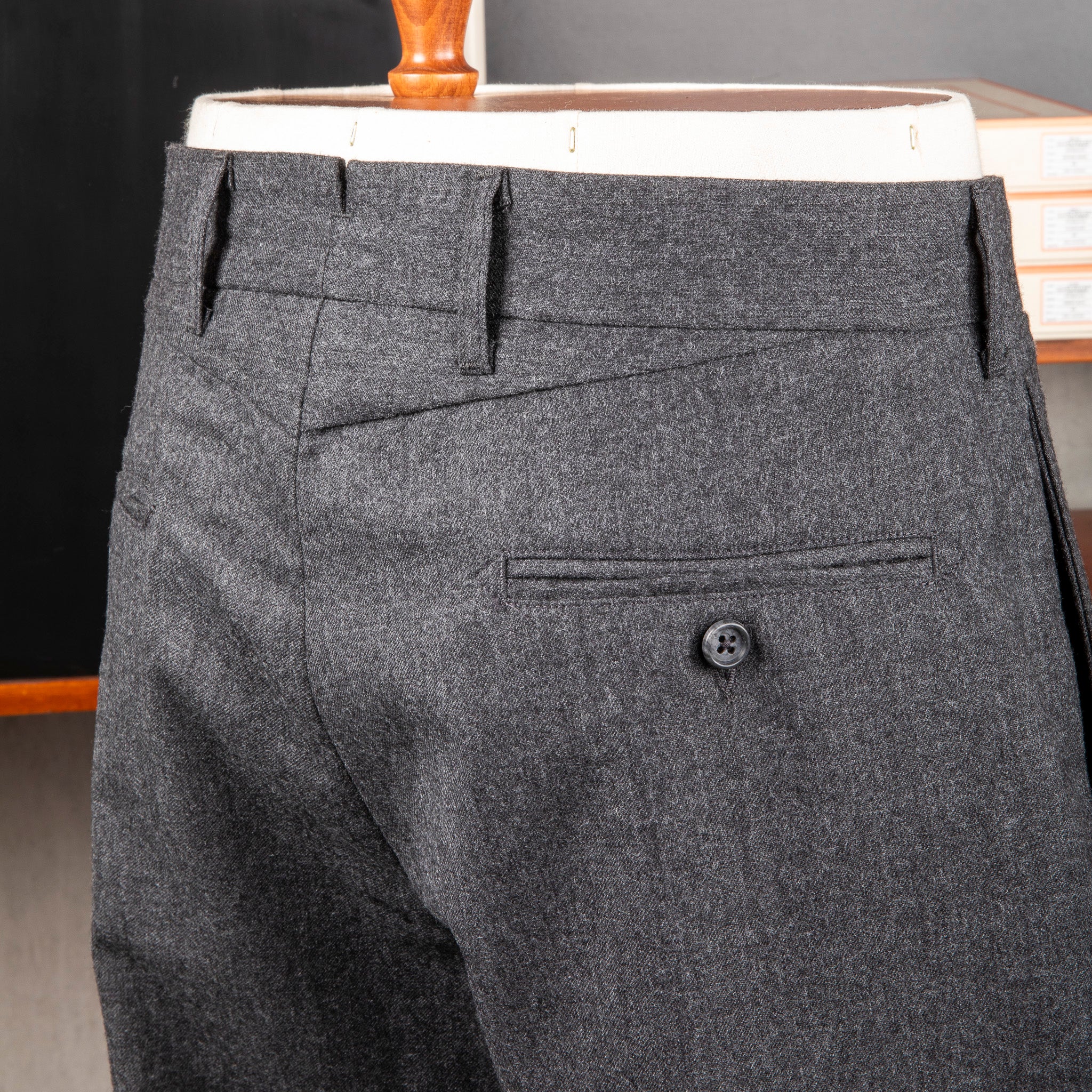 Engineered Garments Andover Pants High Count Worsted Wool Charcoal