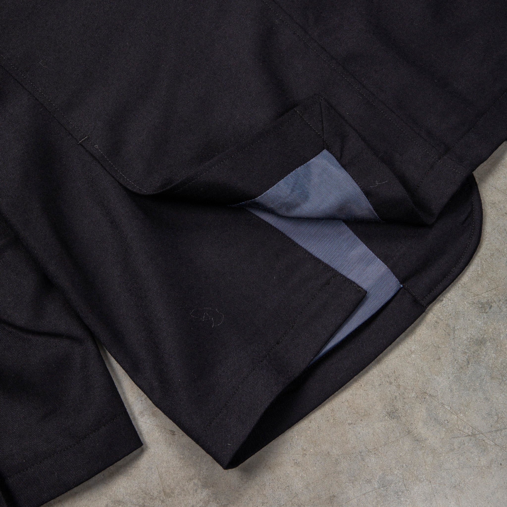 Engineered Garments Anover Jacket High Count Worsted Wool Dark Navy