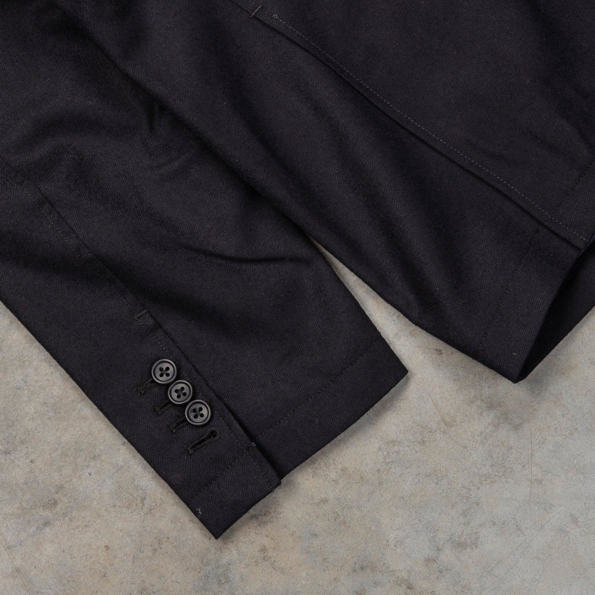 Engineered Garments Anover Jacket High Count Worsted Wool Dark Navy