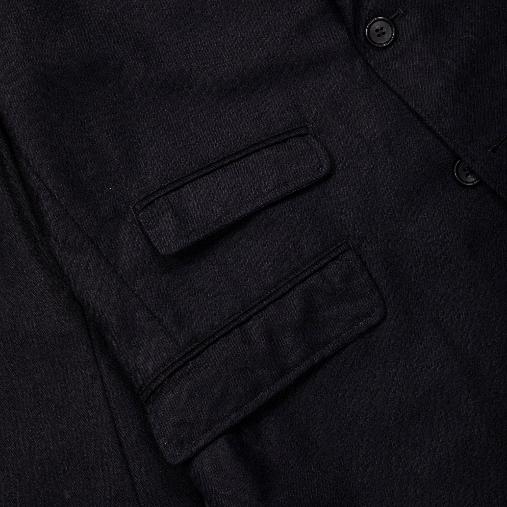 Engineered Garments Anover Jacket High Count Worsted Wool Dark Navy
