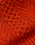 Orslow Classic Aran Beanie Crafted In Japan Orange