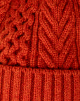 Orslow Classic Aran Beanie Crafted In Japan Orange