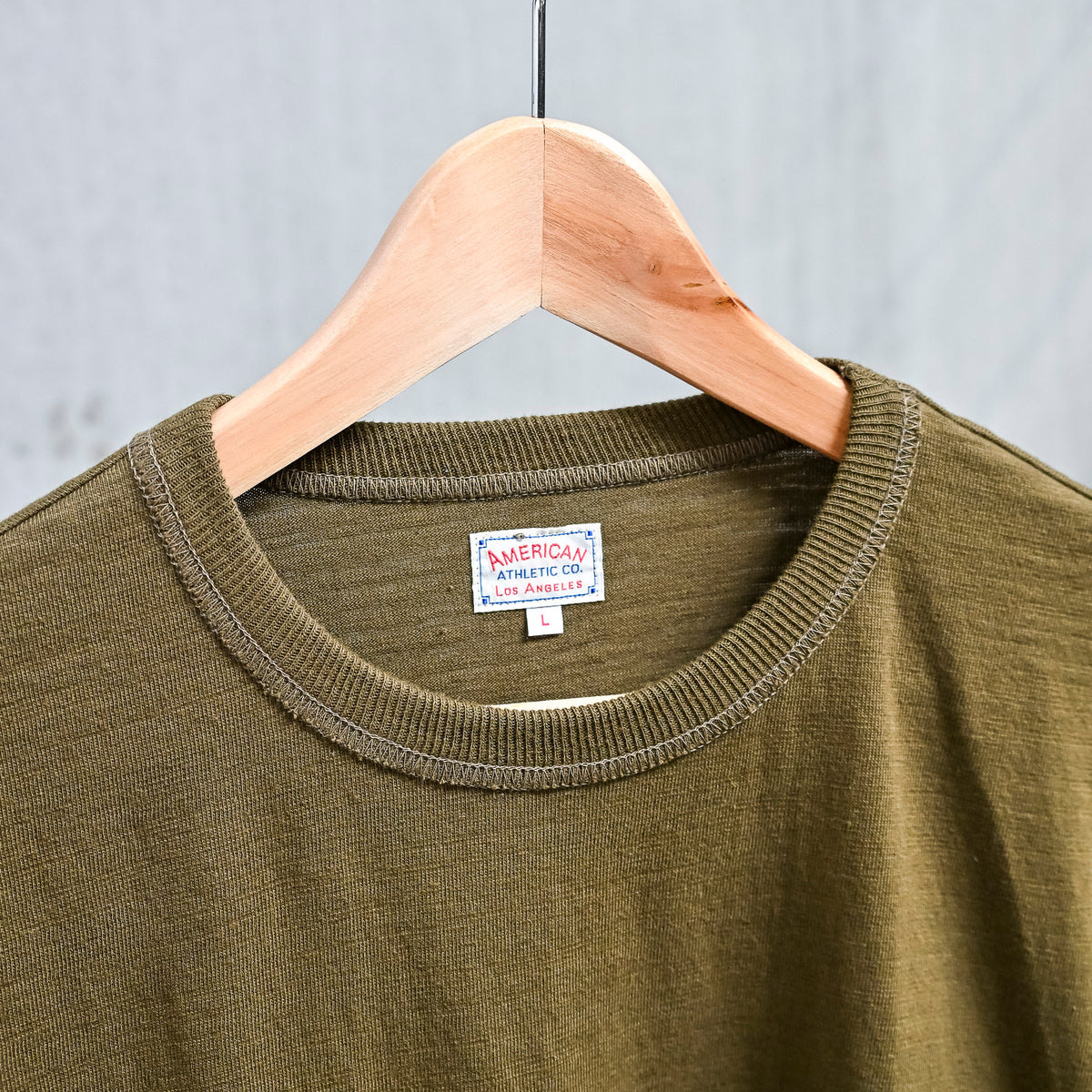The Real McCoy's Athletic Loopwheel T-Shirt Olive – Frans Boone Store