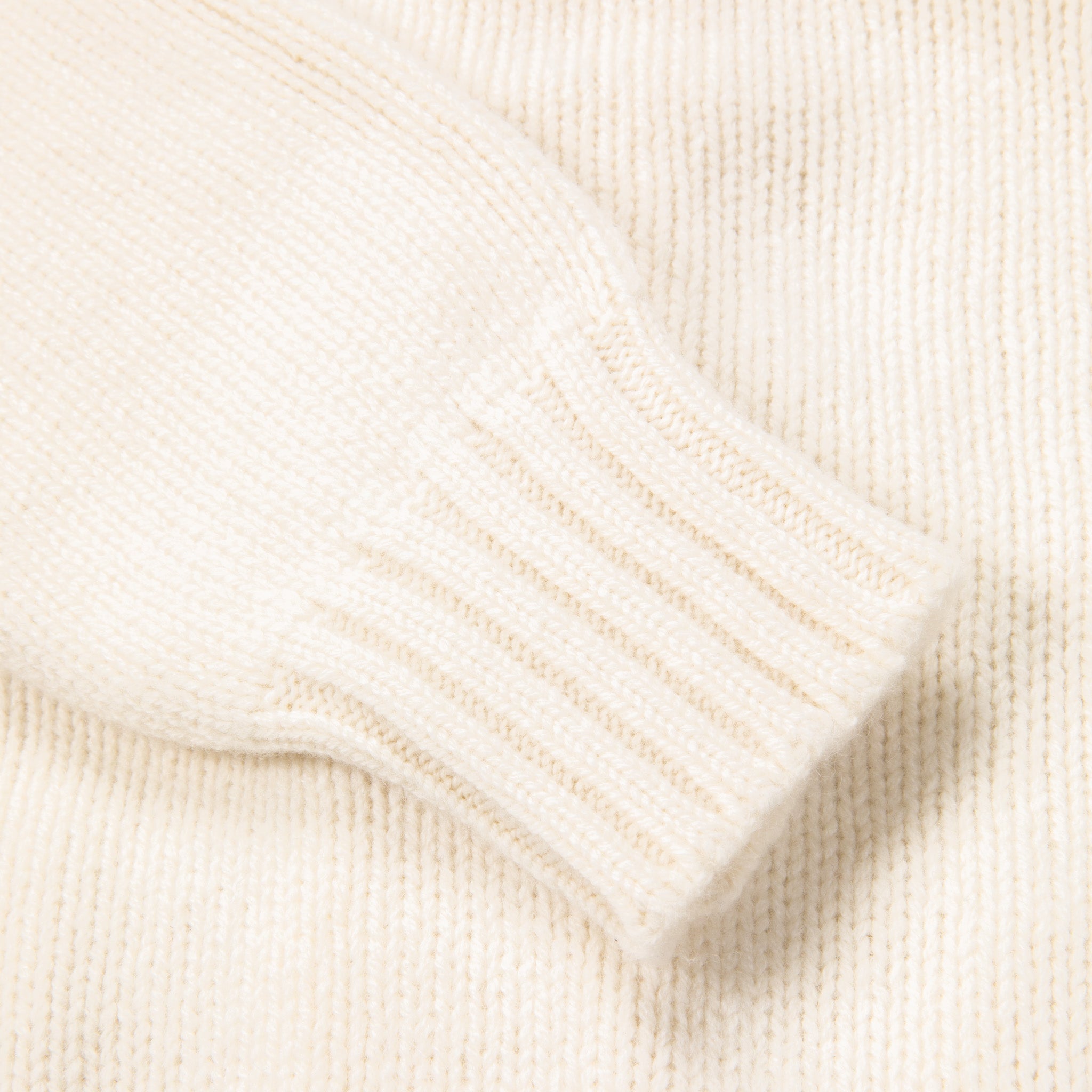 William Lockie x Frans Boone Alain Shawl Cardigan Lambswool Ecru
