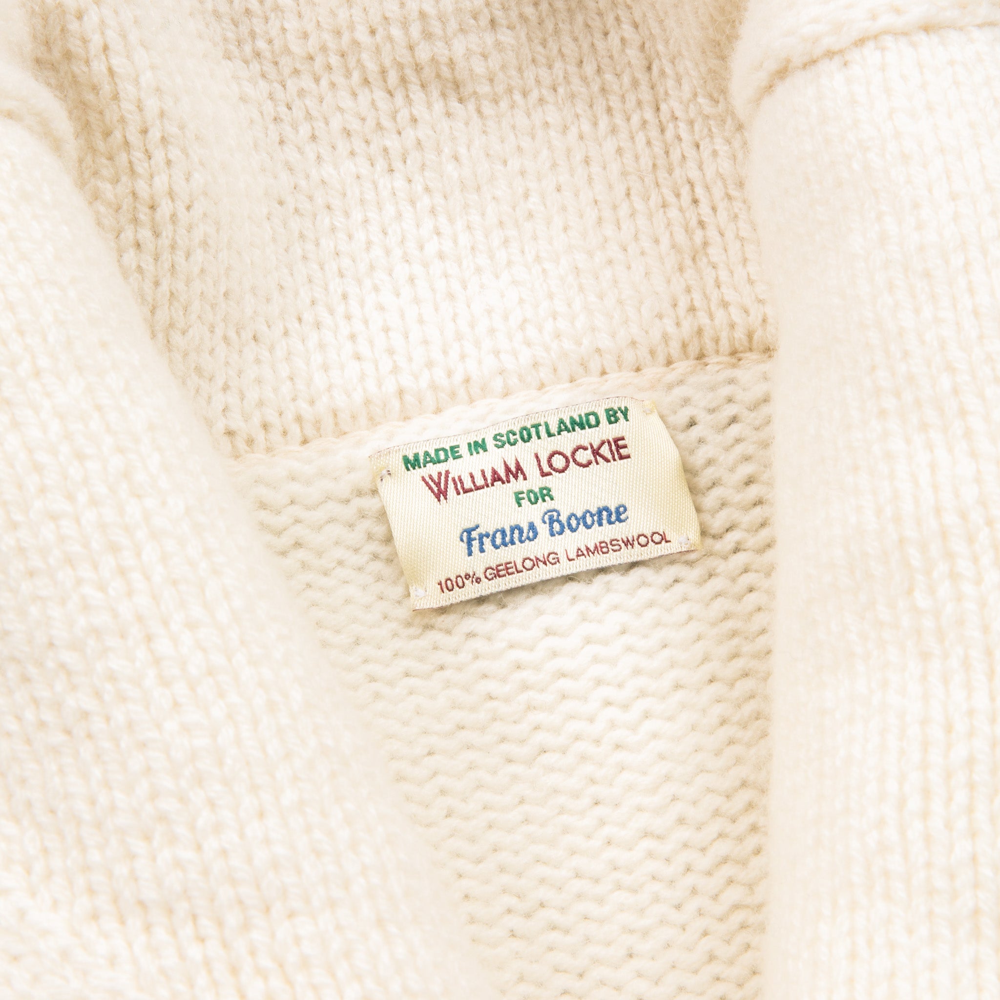 William Lockie x Frans Boone Alain Shawl Cardigan Lambswool William Lockie x Frans Boone Alain Shawl Cardigan Lambswool