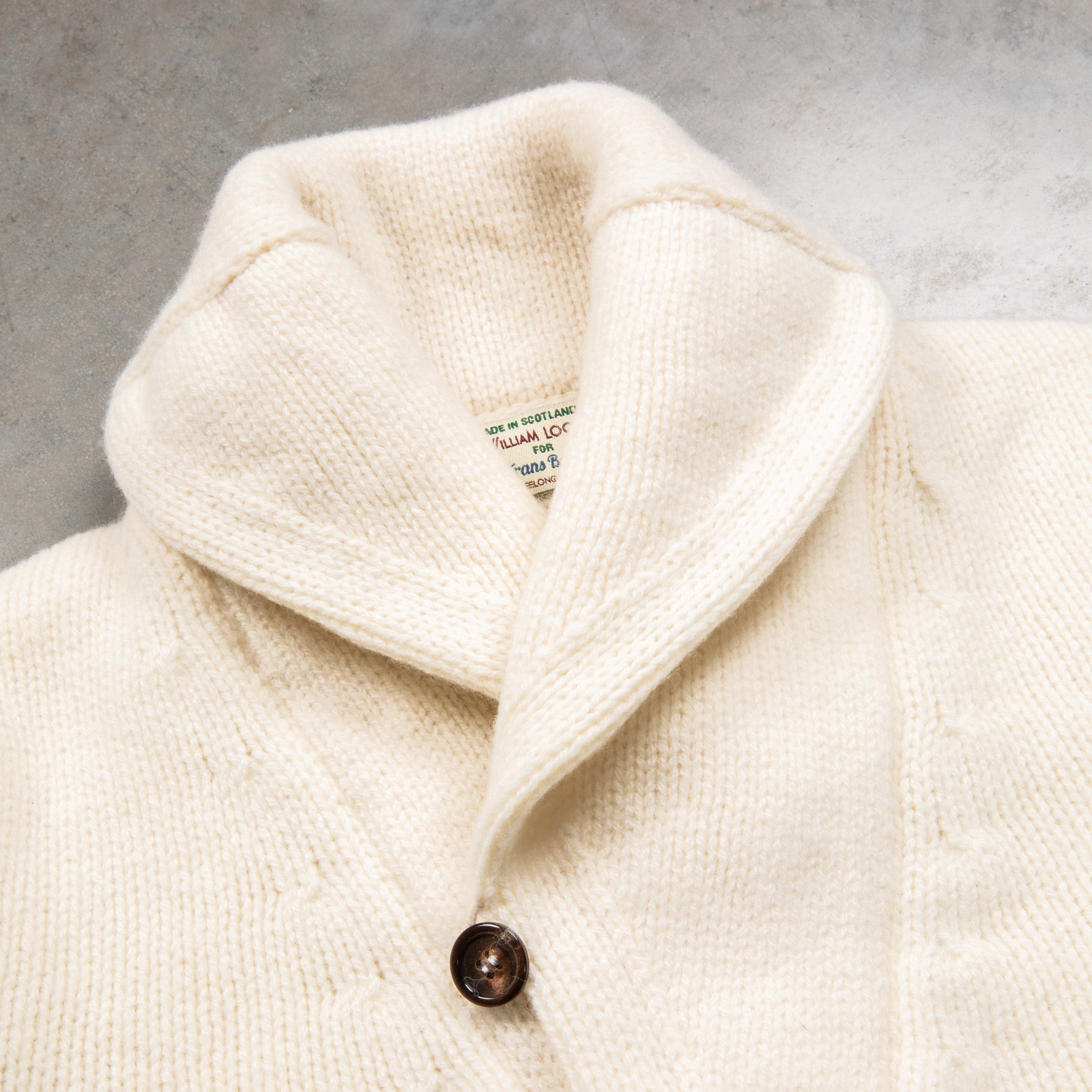 William Lockie x Frans Boone Alain Shawl Cardigan Lambswool William Lockie x Frans Boone Alain Shawl Cardigan Lambswool
