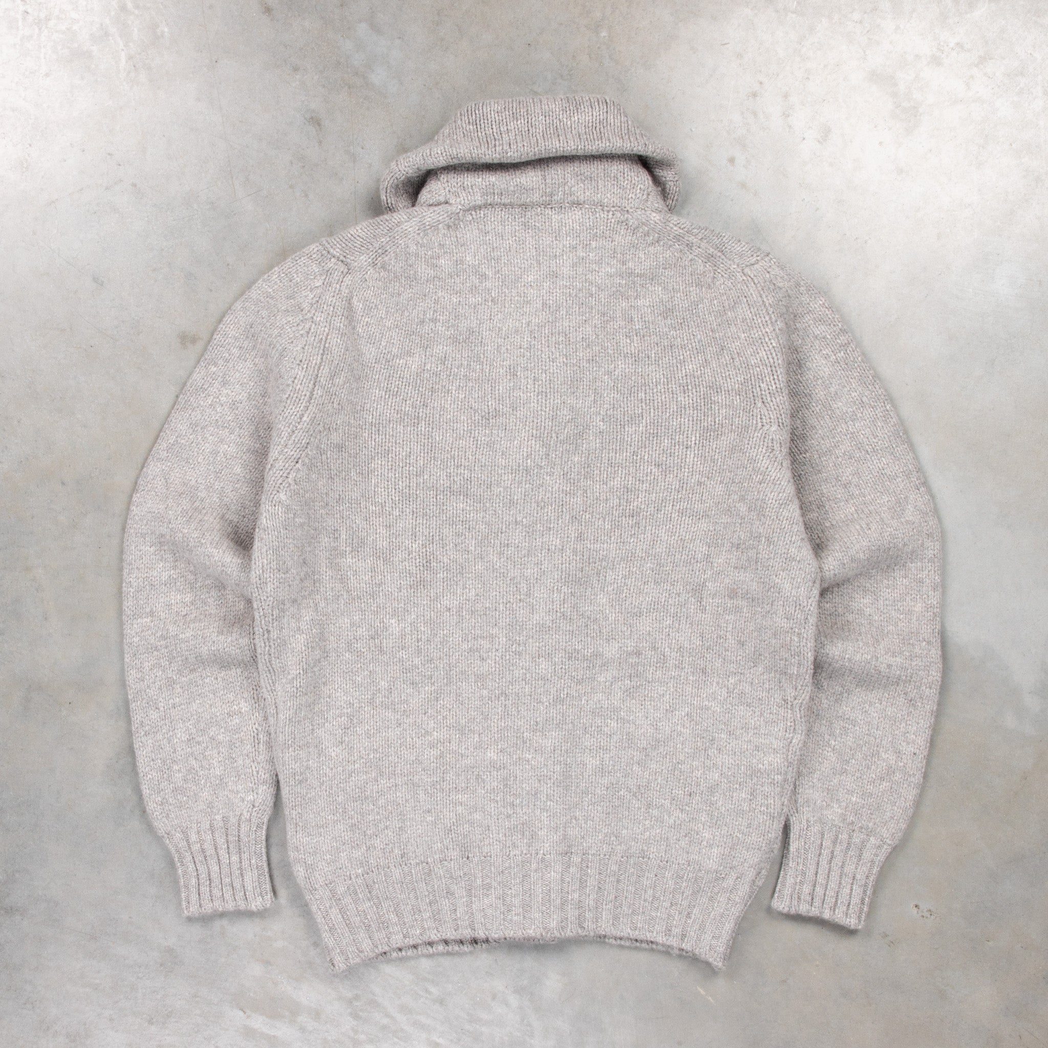 William Lockie x Frans Boone Alain Shawl Cardigan Lambswool Flannel