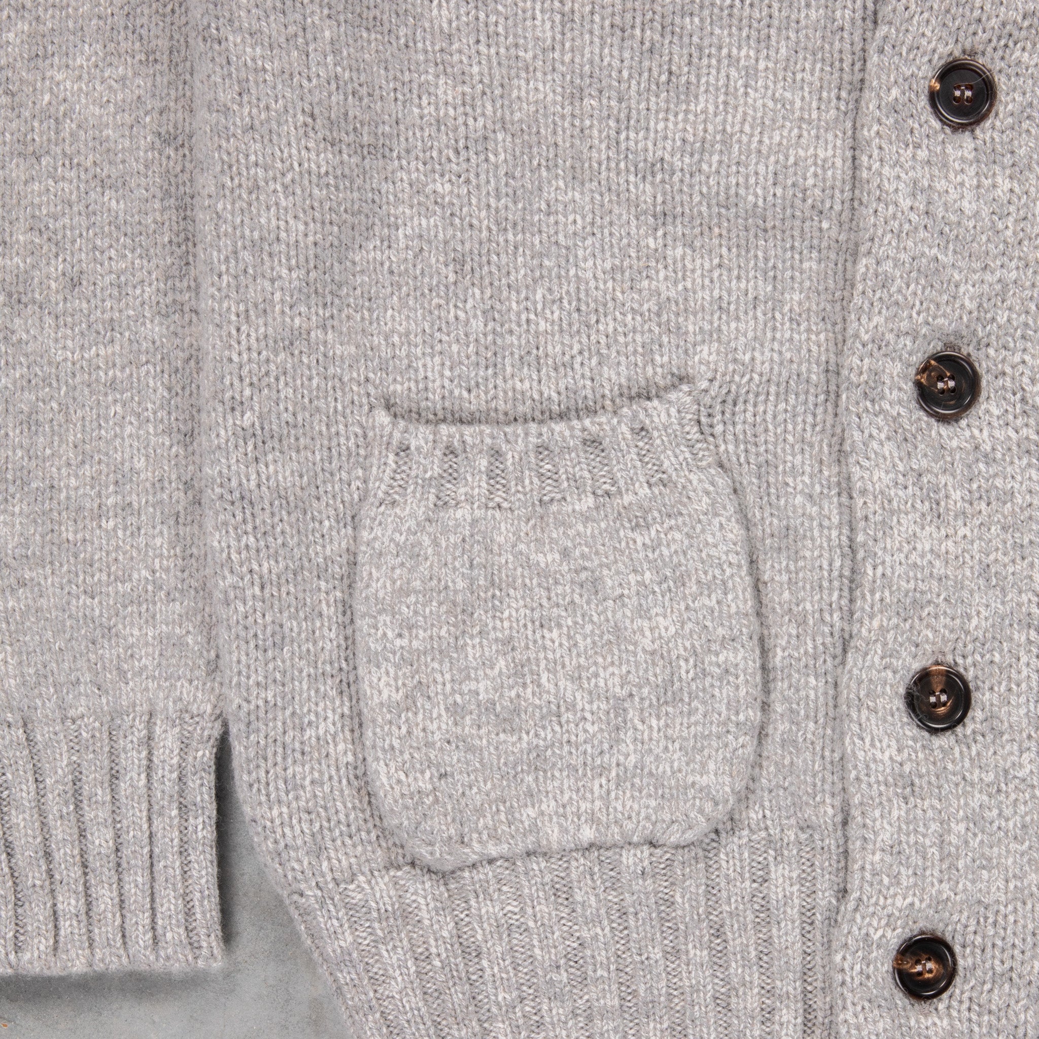 William Lockie x Frans Boone Alain Shawl Cardigan Lambswool Flannel