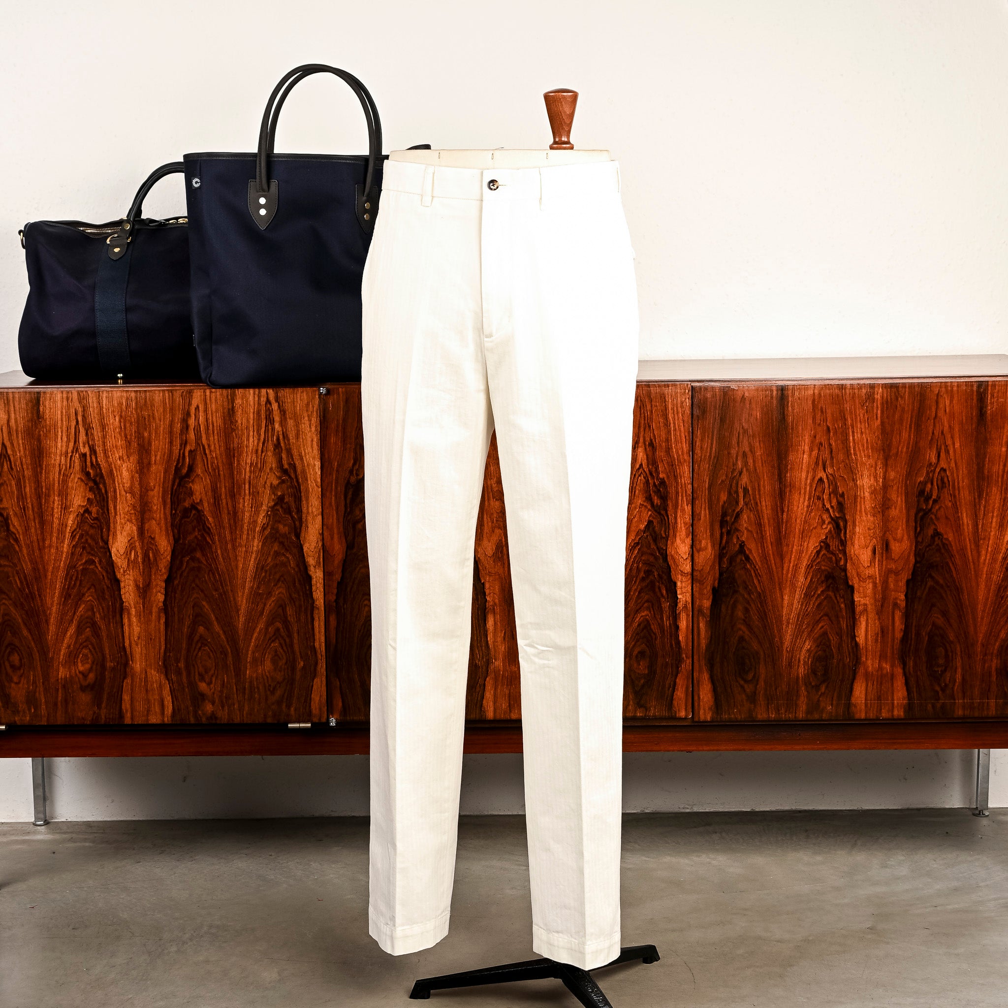 Barnstormer 1952HBT Chino Cotton Herringbone Twill Off-White