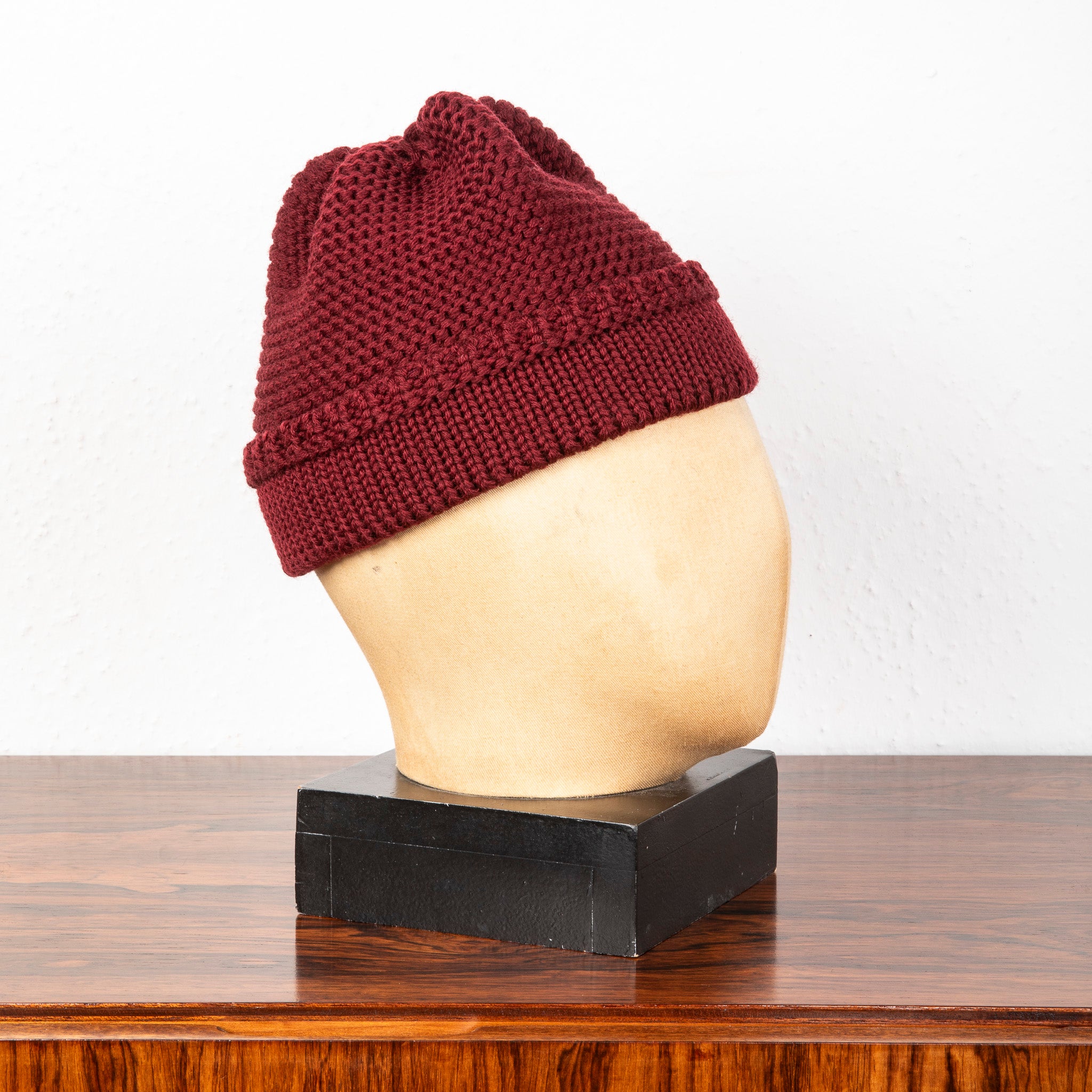The Real McCoy's Fishermans knit cap Maroon – Frans Boone Store