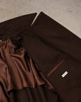 Caruso Rigoletto Belted Capolavoro Overcoat Marrone
