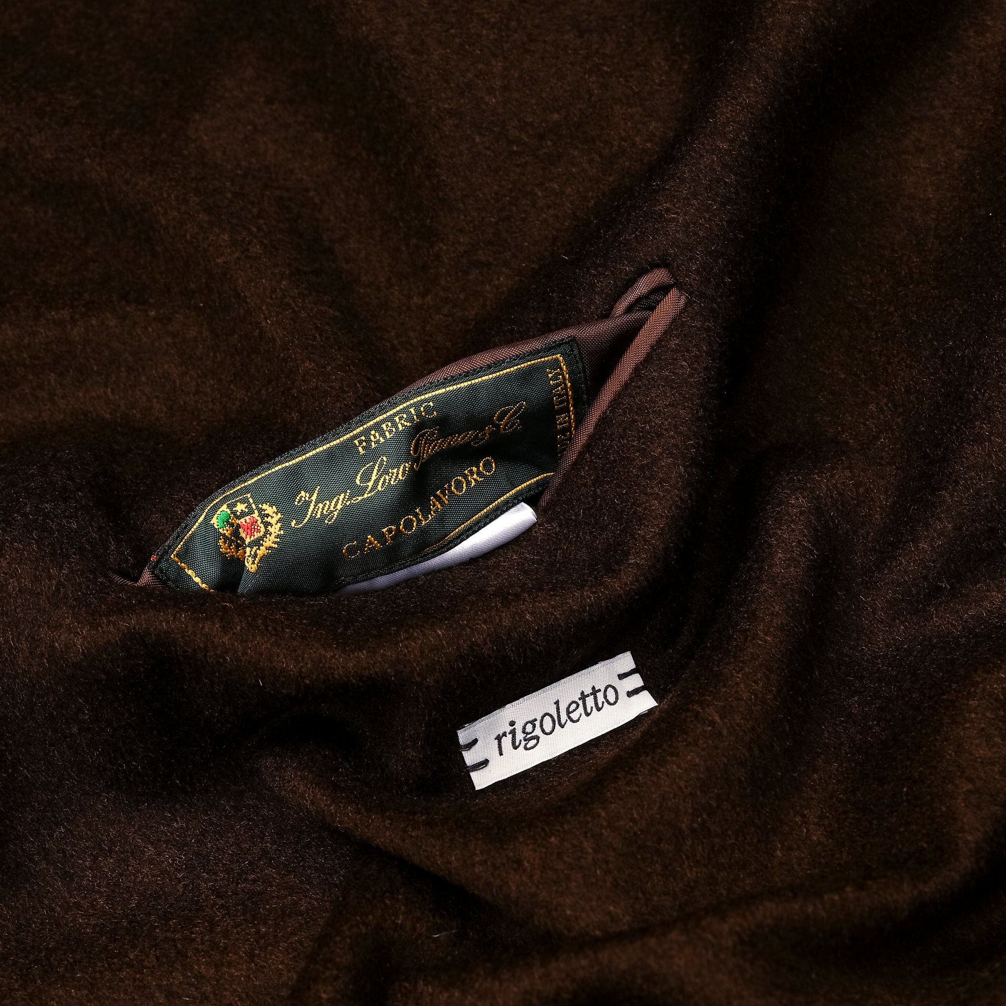 Caruso Rigoletto Belted Capolavoro Overcoat Marrone