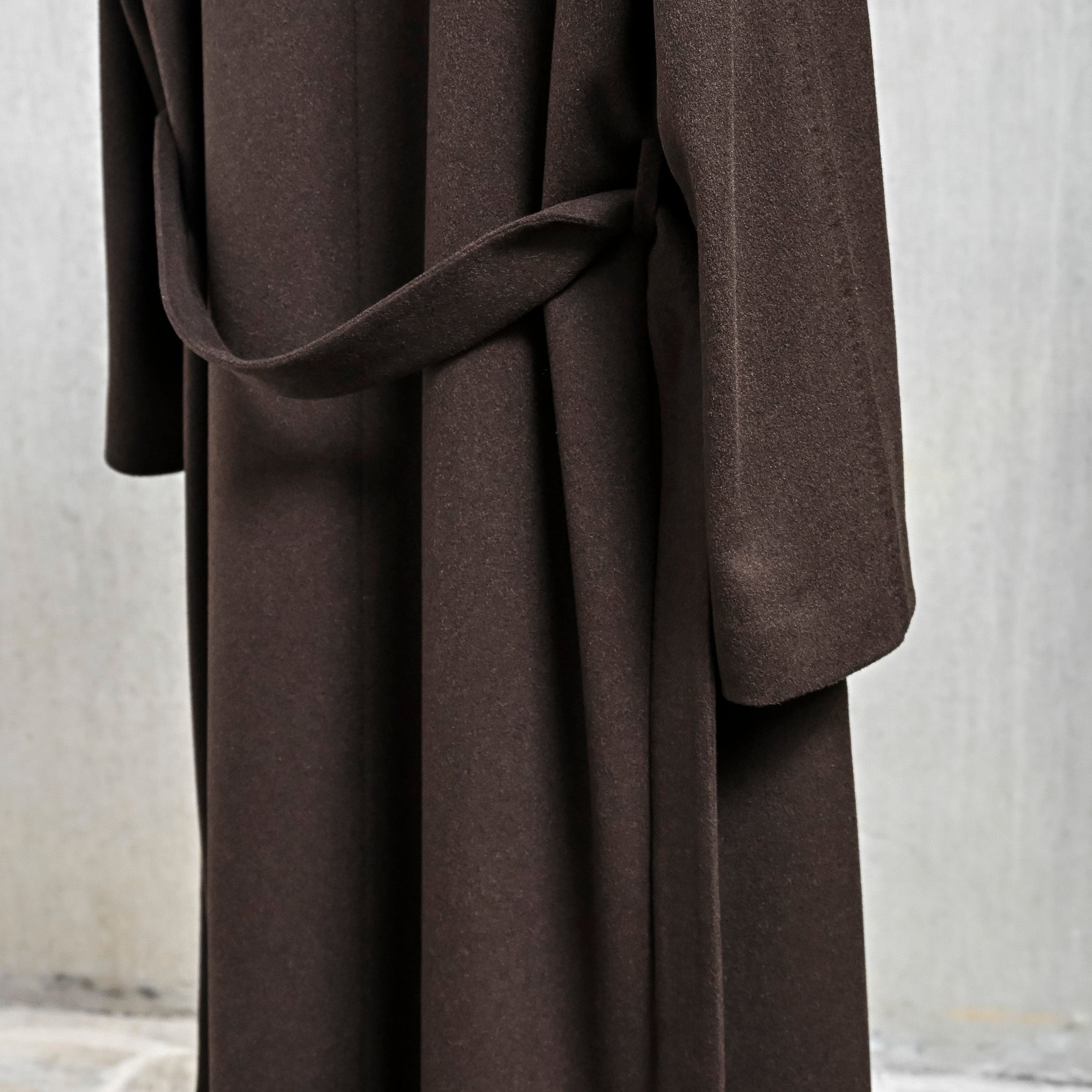 Caruso Rigoletto Belted Capolavoro Overcoat Marrone