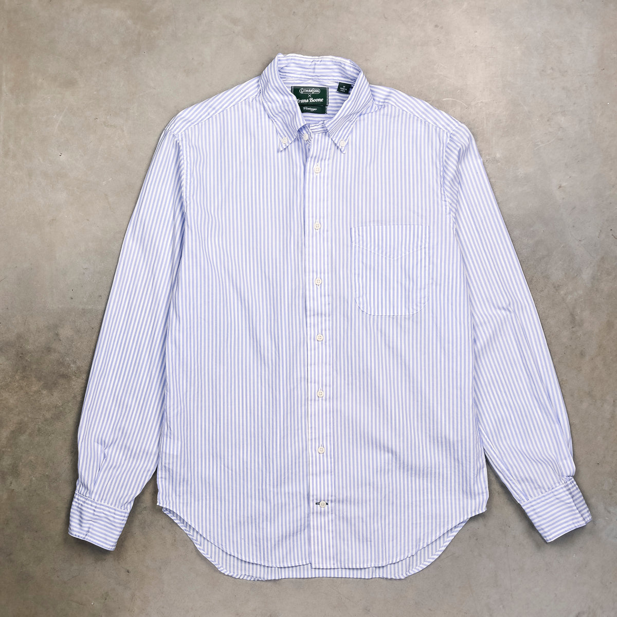 Gitman Vintage x Frans Boone Japanese Woven Bengal Stripe Cornflower