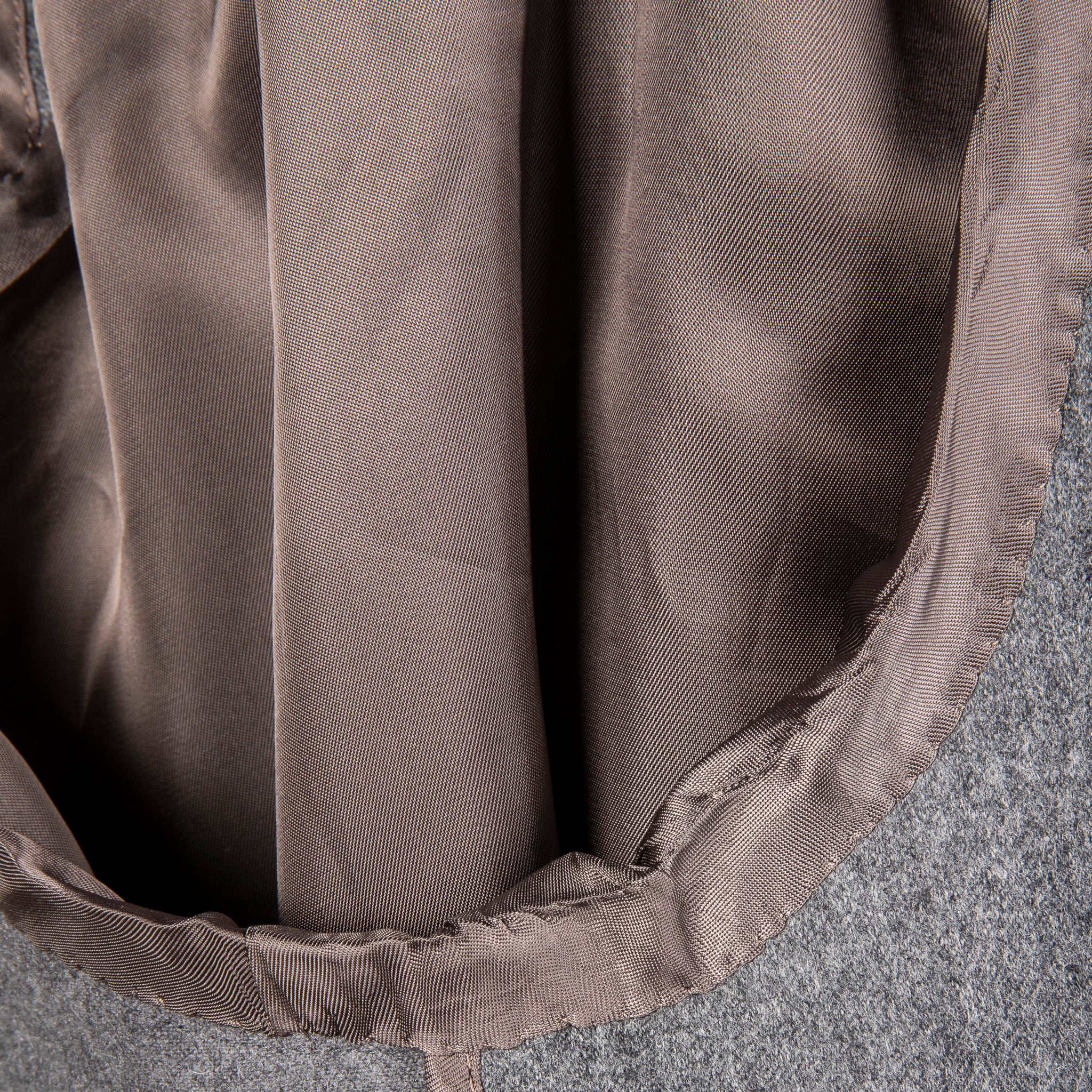 Cohérence Berto Double Breasted Coat Dolmany Satin Grey