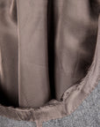 Cohérence Berto Double Breasted Coat Dolmany Satin Grey