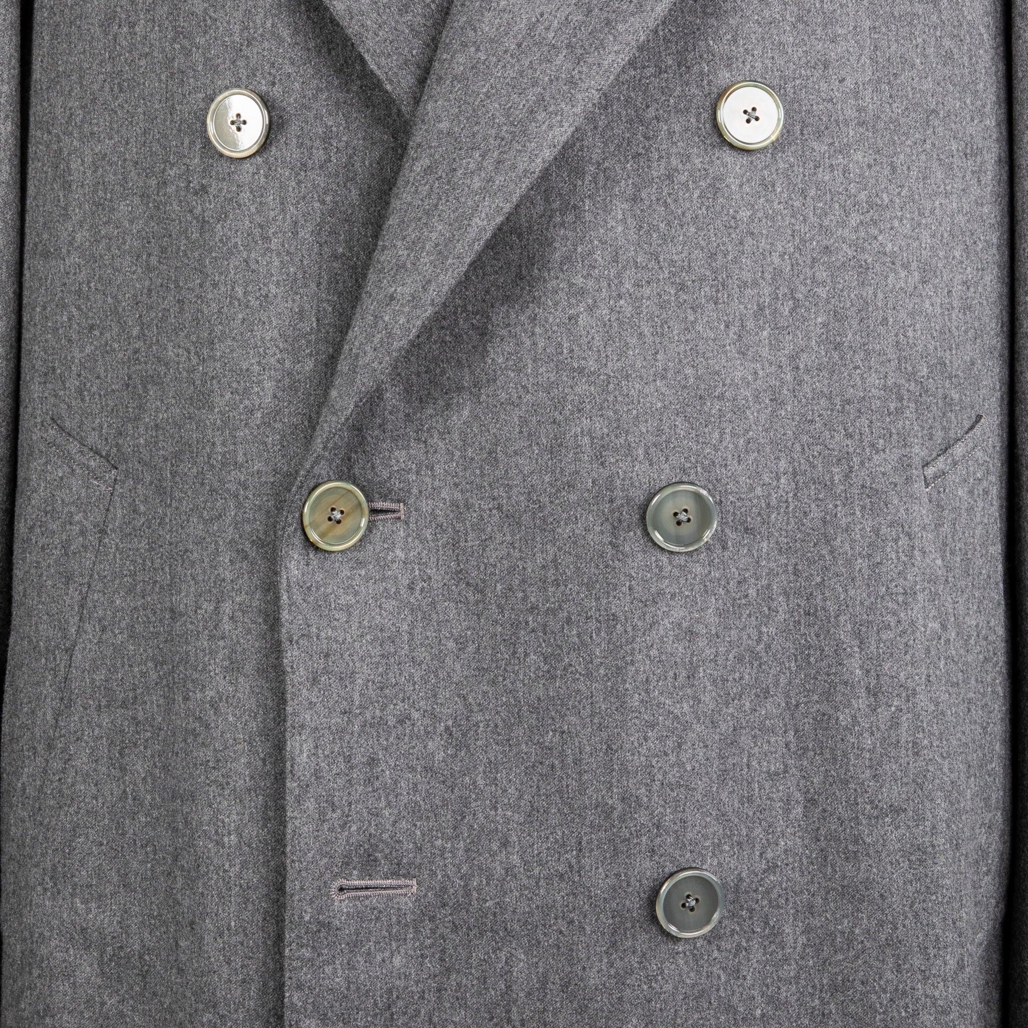 Cohérence Berto Double Breasted Coat Dolmany Satin Grey