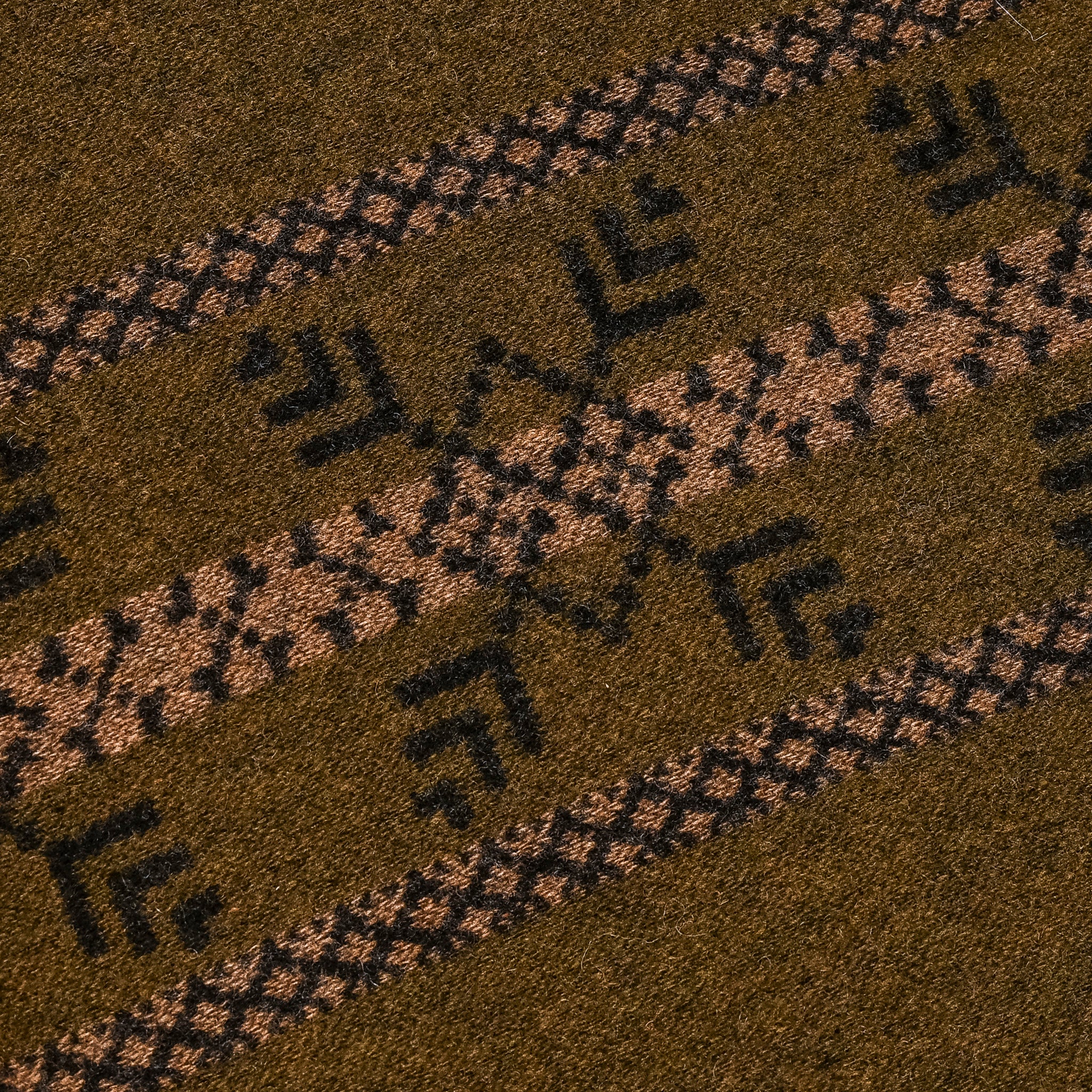 RRL Martin Double-Faced Jacquard Jacket Vintage Brown