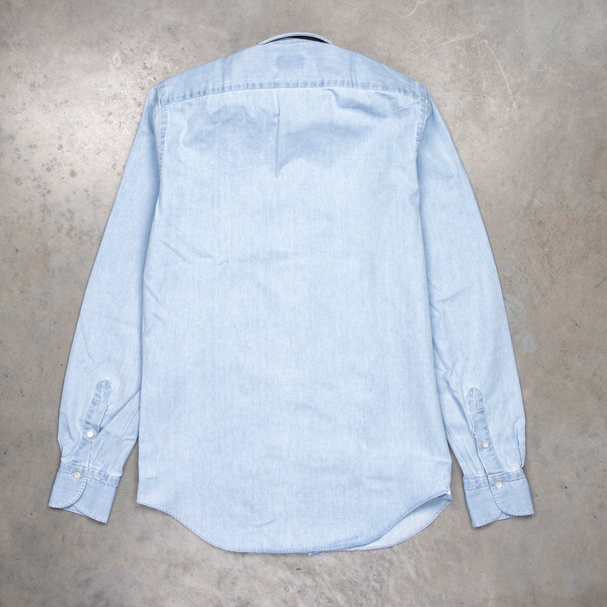 Finamore Tokyo Fit Collo Eduardo Bleached Light Denim