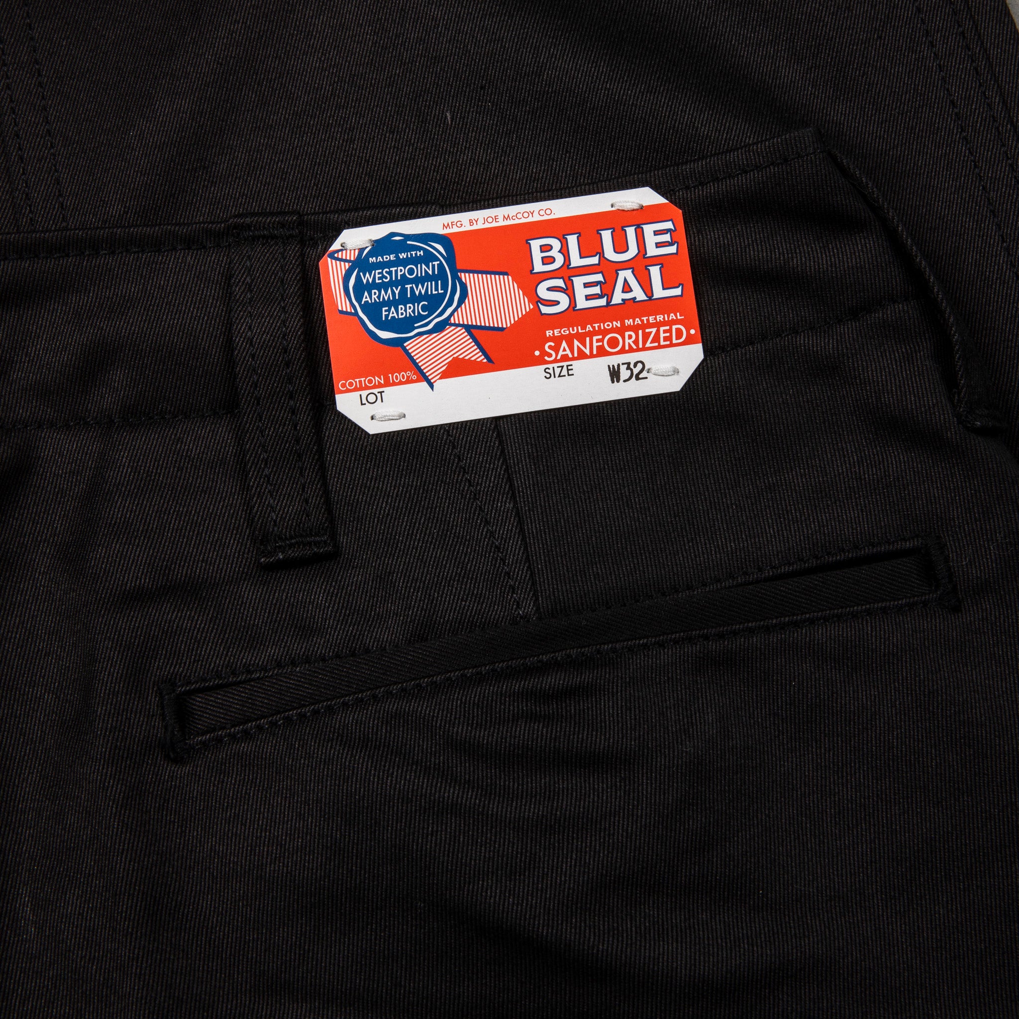 The Real McCoy's Blue Seal Chino Black – Frans Boone Store
