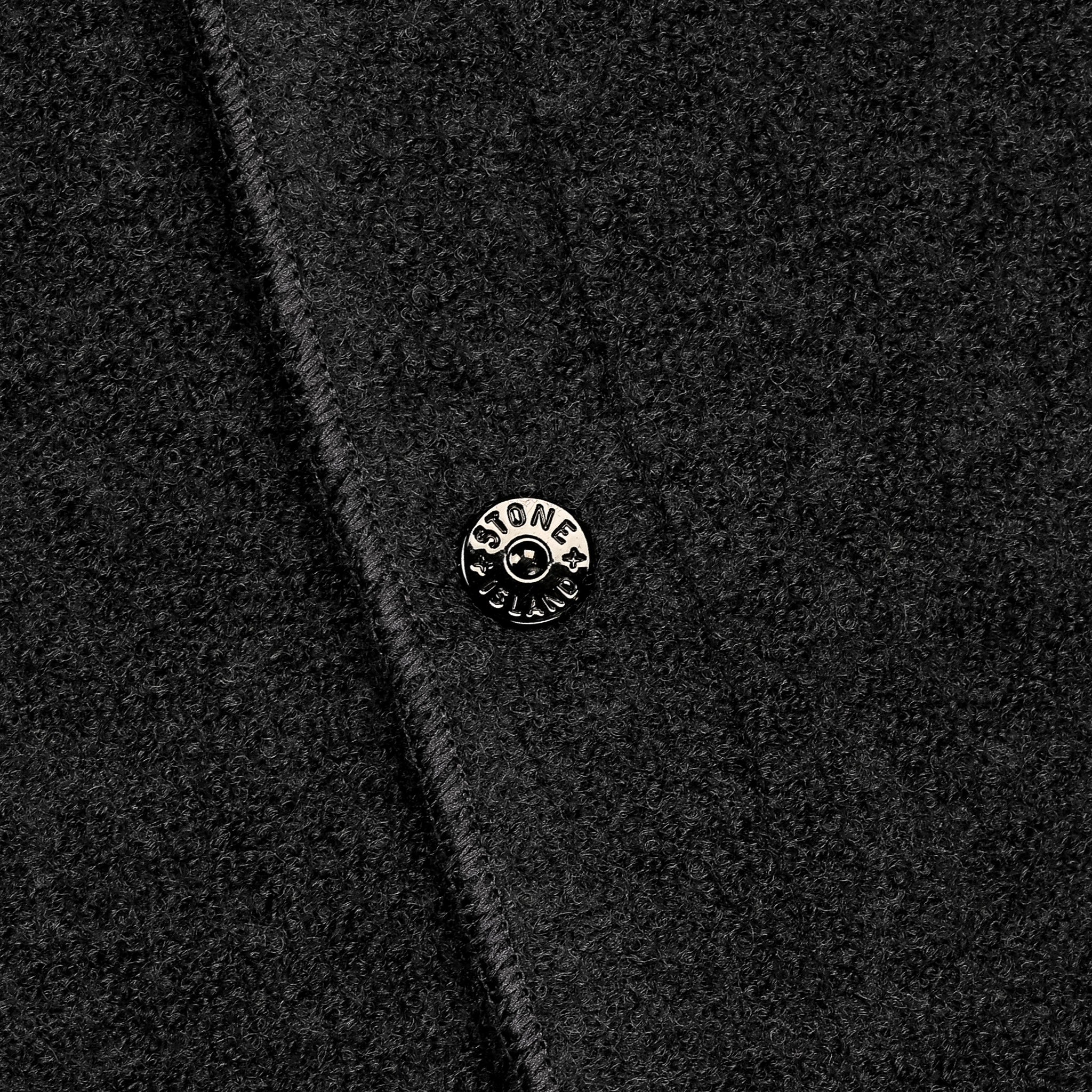 Stone Island Overshirt Boiled Wool Charcoal