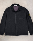 Stone Island Overshirt Boiled Wool Charcoal